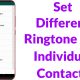 how to set different ringtones for different contacts iphone