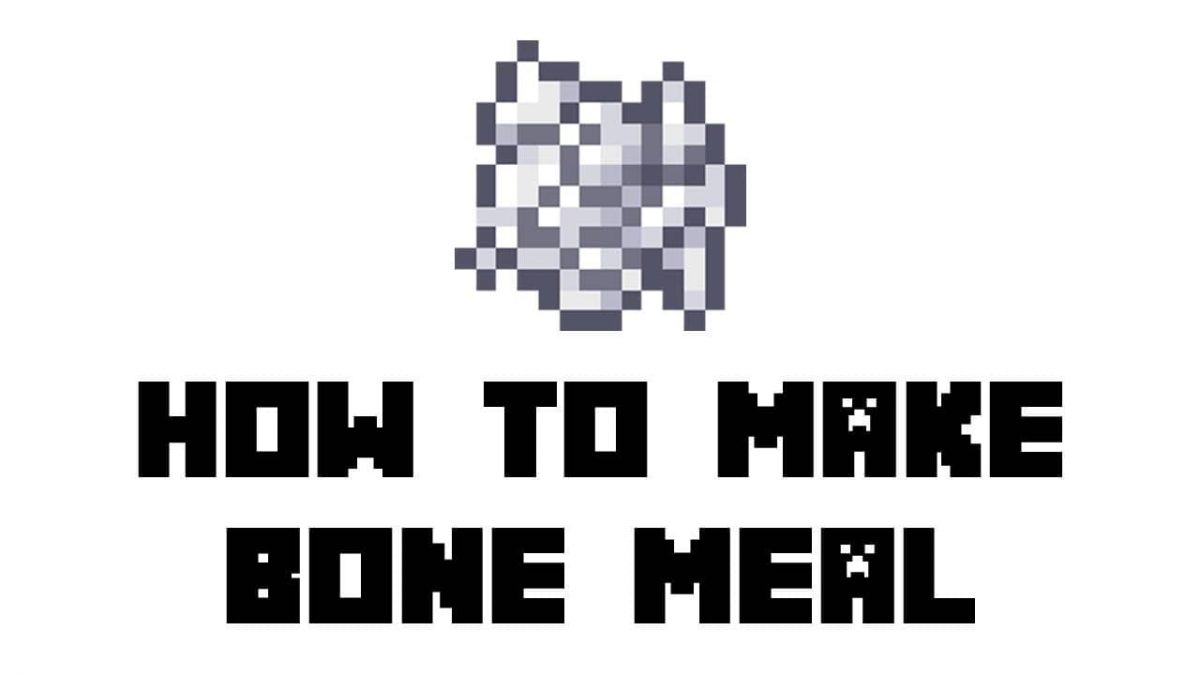 How to make bone meal in minecraft