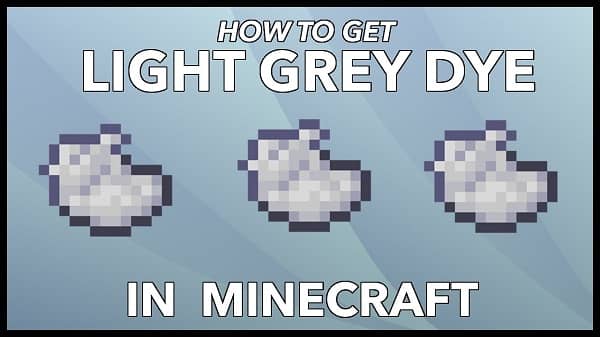 how to make light gray dye in minecraft