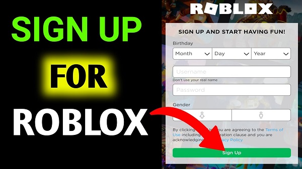 Roblox sign in