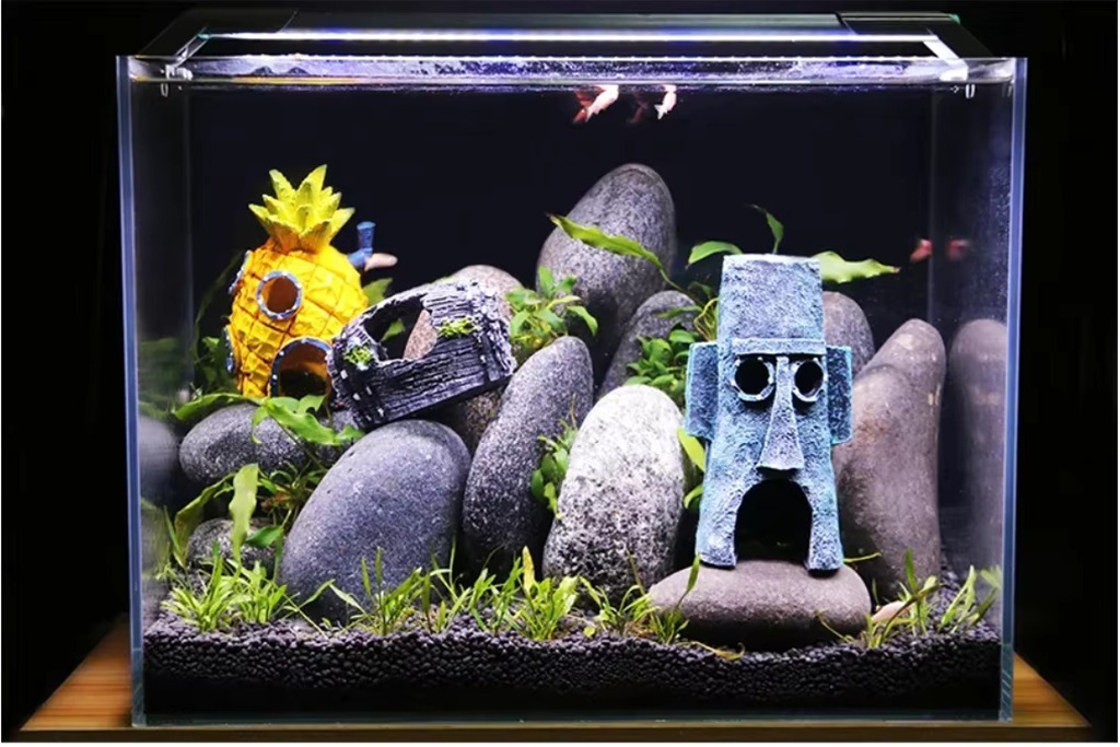 Small fish tank decorations