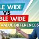 Are there financing differences between single wide and double wide homes