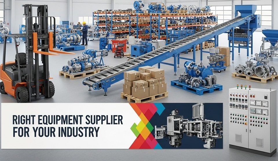 Industrial team evaluating equipment supplier partnership