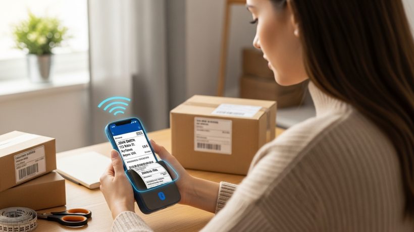How to Print Shipping Labels from Your Phone Using a Bluetooth Printer