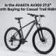 AVASTA AV300 27.5 inch mountain bike review title card on a studio background.