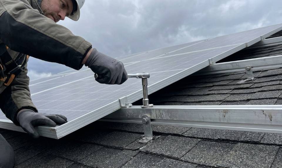 Home solar panels prepared for Seattle storm season